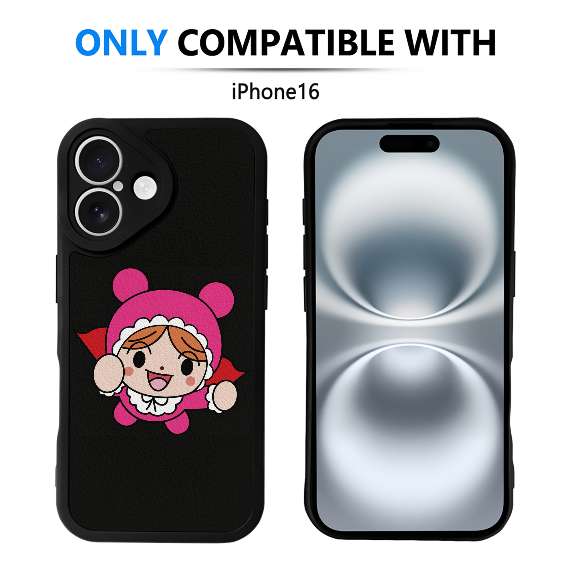 （画像用） アンパンマン Anpanman 【iPhone 16シリーズ対応】シリコンスマホケース（レザー調） 材質：シリコン